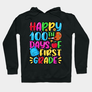 Happy 100th Days Of First Grade Hoodie